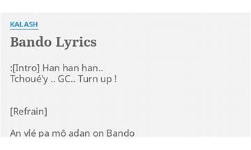 Bando ht Lyrics [Jay Da Soul]